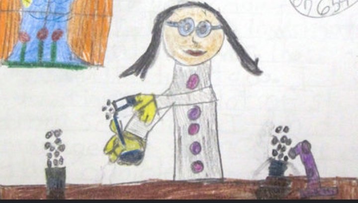 ScienceneedsHer's tweet photo. “Draw me a scientist”, less than 1/3  children in the US represents a woman. This stereotype may influence young girls who would like to pursue a career in STEM.#GenderbalanceinSTEM #SheInSTEM #WomenInSTEM #WomenInScience #DemistifySTEM https://t.co/faROFDd9Qz