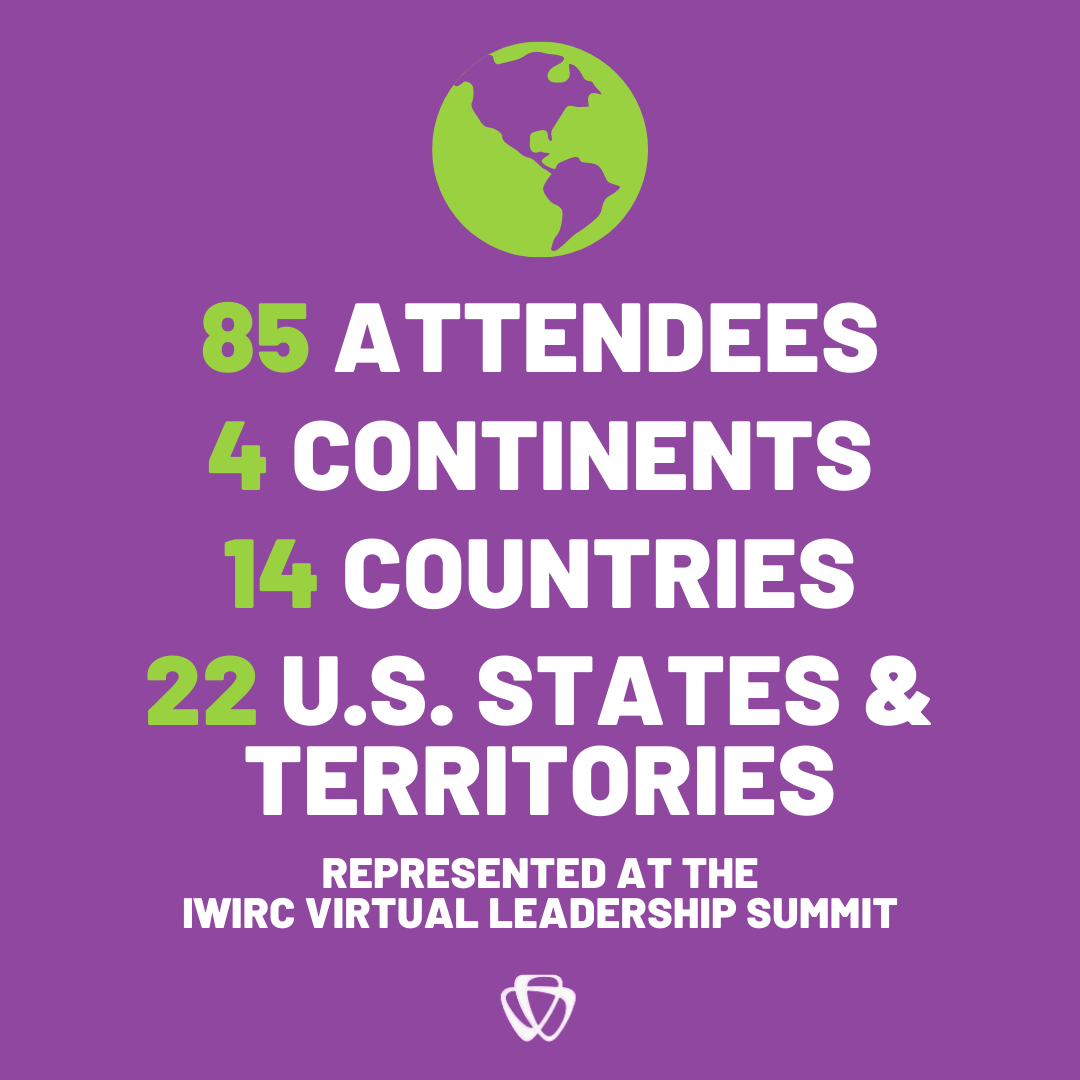 IWIRC's tweet photo. Amazing to have 85 attendees from 4 continents, 14 countries and 22 U.S. states and territories at yesterday's #IWIRC Virtual Leadership Summit! https://t.co/KfT19LdZB8