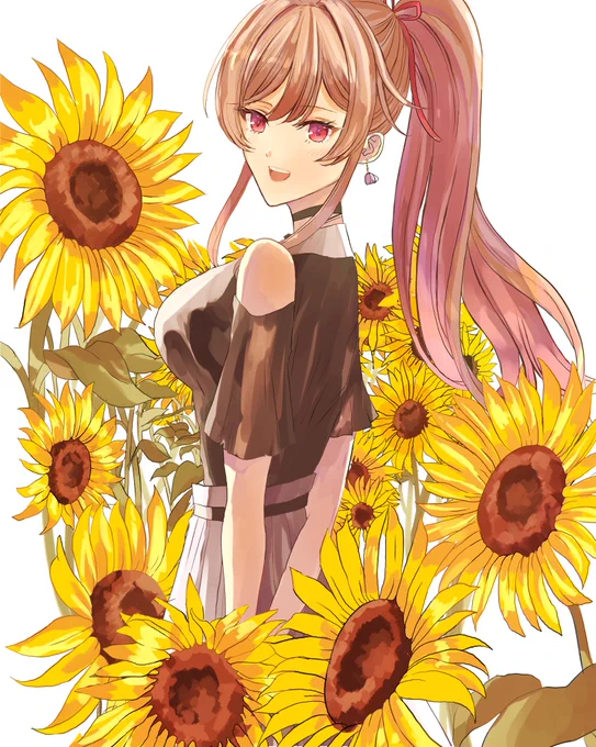 新衣装おめでとうございます。編み込みもポニテも巻いてるのも羽織も全部可愛い…
#フレン見て 