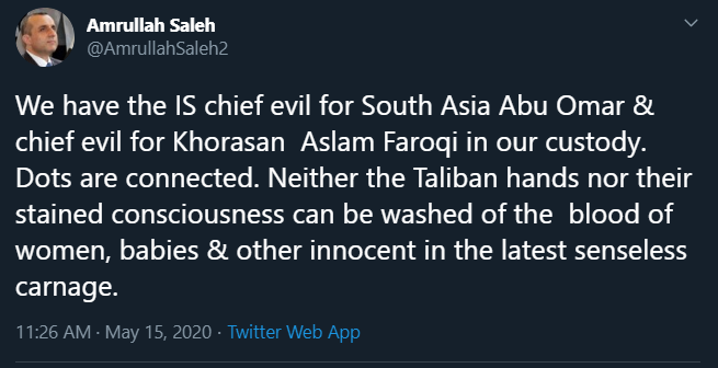 5 - NDS Former chief - Amarullah Saleh used to paddle this on his twitter TL - But till date, its not been proved in any other manner - Instead IEA's spokesperson claimed that there is no Haqqani Network, instead there is only IEA and its an opposing force of ISIS & TTP.