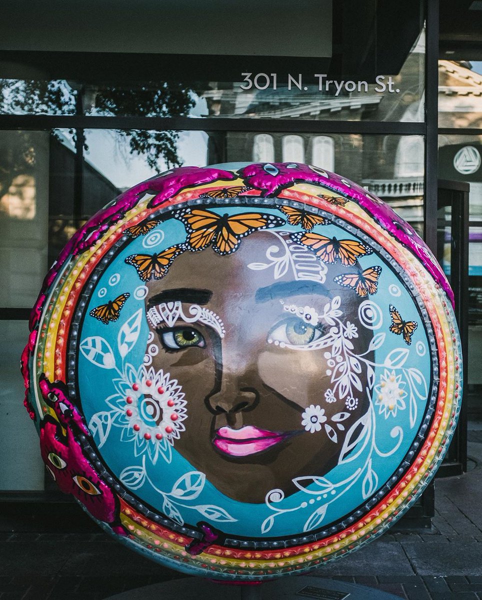 GoUptownCLT's tweet photo. Take a trip around the globe 🌎 in your neighborhood 🏡 @coolglobes is a public art exhibit located along N Tryon raising awareness of solutions to climate change. Talk a walk Uptown and visit all 35 today! 
. 
. 
#uptown #uptownclt #charlotte #charlottenc #charlottesgotalot https://t.co/7k3sMrkOqr
