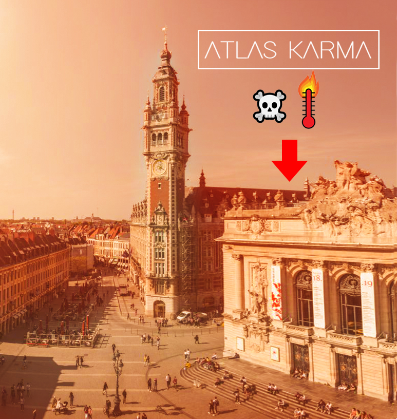 atlaskarma's tweet photo. Clairement on va très certainement décéder aujourd'hui sur ce toit où il fera au moins 52°c ressenti.🔥😵 Malgré cela on est déter pour jouer sur l'un des plus beaux monuments de Lille pour une bonne cause avec le Connecting Festival. #Lille #canicule https://t.co/B02YCk1w8l