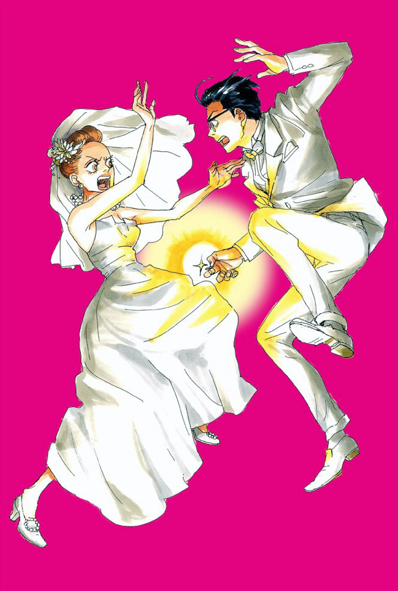 安野モヨコ 安野モヨコ展 Annormal 展示室の壁面でバトルする カヨコとタカハシのイラストは 展覧会オリジナルグッズのポストカードにもなっています 展覧会のためにつくられたポストカードは全17種 公式ストアではセットも販売中です