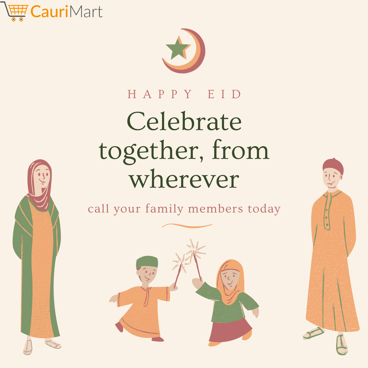 CauriMart's tweet photo. The magic of this day brings a lot of happiness and blessings in your life that will fill your heart with joy. Cauri Mart Wishing you and your family a Happy Eid  🌱🌙
Web - https://t.co/vaSKb3MPbd
.
.
.
#CauriMart #wholesale #b2bcommerce #brand #sales #HappyEid #EidMubarak https://t.co/OgOVbjtPod