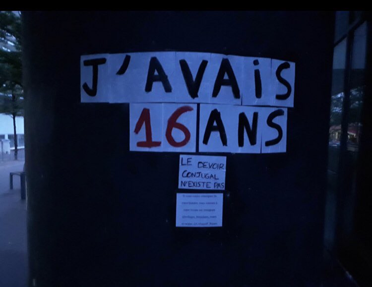 CollagesF_Rouen's tweet photo. #Iwas 16 
Le devoir conjugal n’existe pas. https://t.co/5QMXSla9Gb