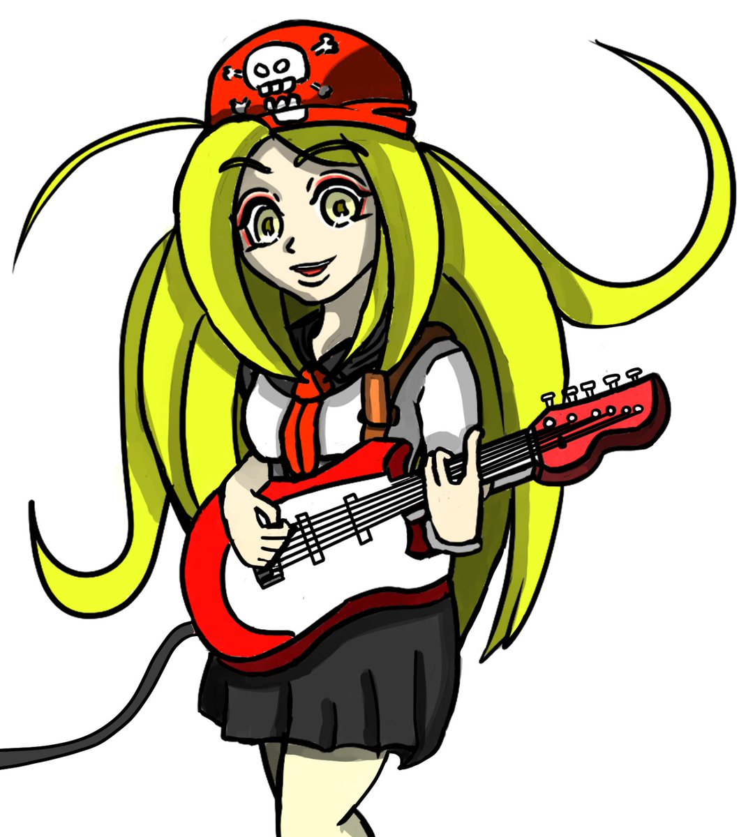 オリキャラがエレキギターを弾いている絵を描きました Poison弾いていそう 土壇場 林太郎のイラスト オリキャラがエレキギターを弾いている絵を描きました Poison弾いていそう 土壇場 林太郎のイラスト