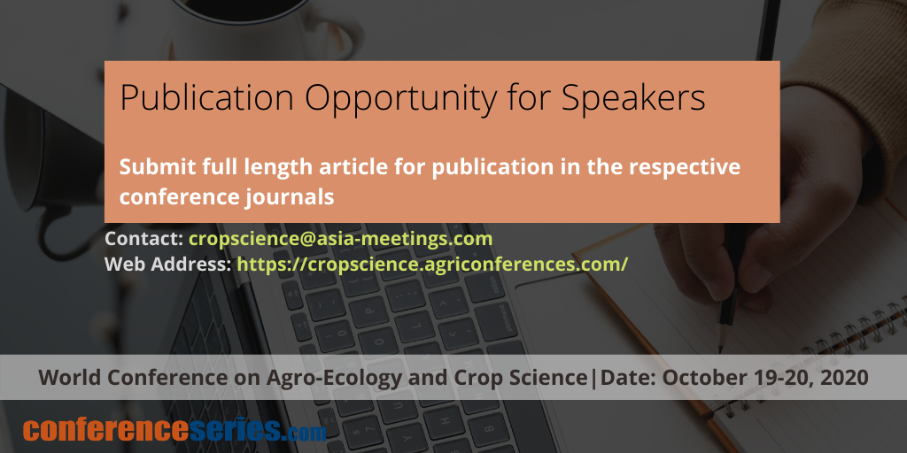 imedpubjournal's tweet photo. Submit your paper to join the conference/ AGRI WEBINAR 2020 and grab the opportunity of publication in the respective conference journals. Submit Manuscript through https://t.co/tOThszcuUq or send by email:  sanchita.assistanteditor@gmail.com https://t.co/7xd91xDWbY