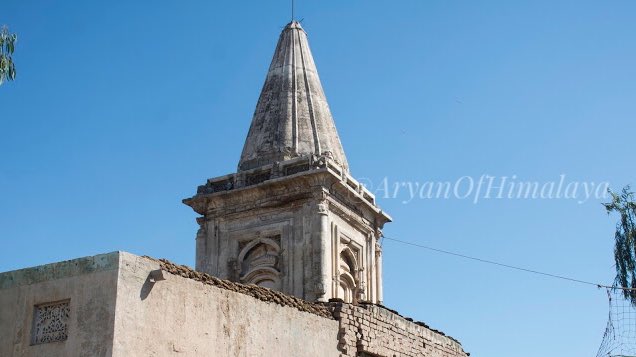 64•An ancient old Hindu temple being used as a residential building in Mianwali, Punjab, Pakistan.