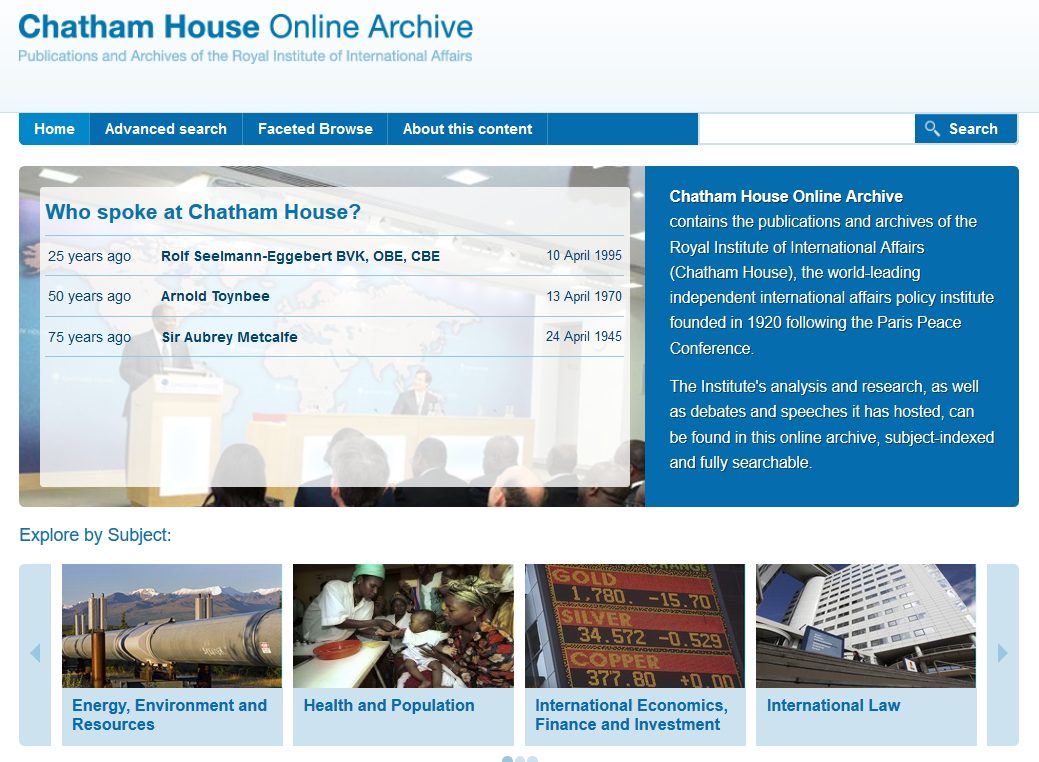 Gale_Martin's tweet photo. Academics and students @EdUniLibraries have trial access to Chatham House Online Archive. Explore nearly 90 years of expert analysis and commentary on international policy through the link below 

https://t.co/POUCrDQQVw 

@EdinburghPIR @uoessps @GHPUEdinburgh https://t.co/GfenLWT9Lb