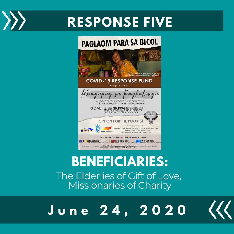 franceskiana__'s tweet photo. To this, as the PPSB: COVID-19 Response Fund initiative ends, we are honoring the 80th Anniversary of Ateneo de Naga University by bringing you the Paglaom Para sa Bicol 8.8.8. that stands for: 8 Responses, garnering an amount of Php 80,000.00 for the 80th Anniversary of AdNU... https://t.co/1kjrmH5IC3