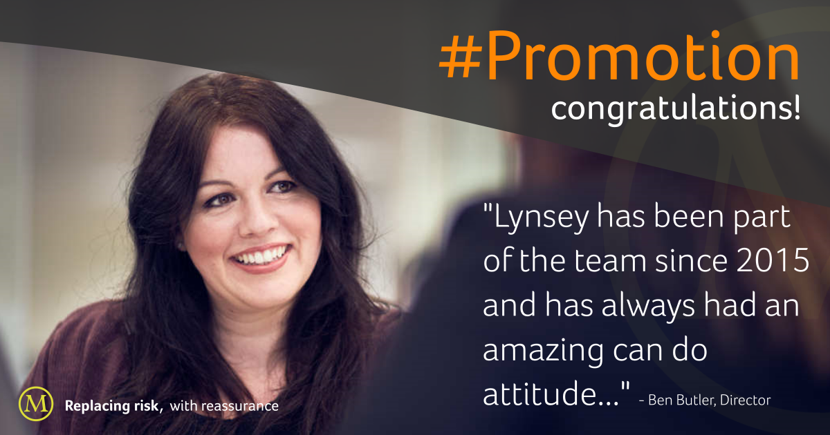 MacbethInsure's tweet photo. #Promotion. Congratulations to Lynsey on her recent promotion to Client Adviser. Lynsey has been part of the Macbeth team since 2015 and has always had an amazing 'can do' attitude. Well done on the great work Lynsey!! #positivity #futuregrowth #macbethteam https://t.co/IvF9EfD7WV