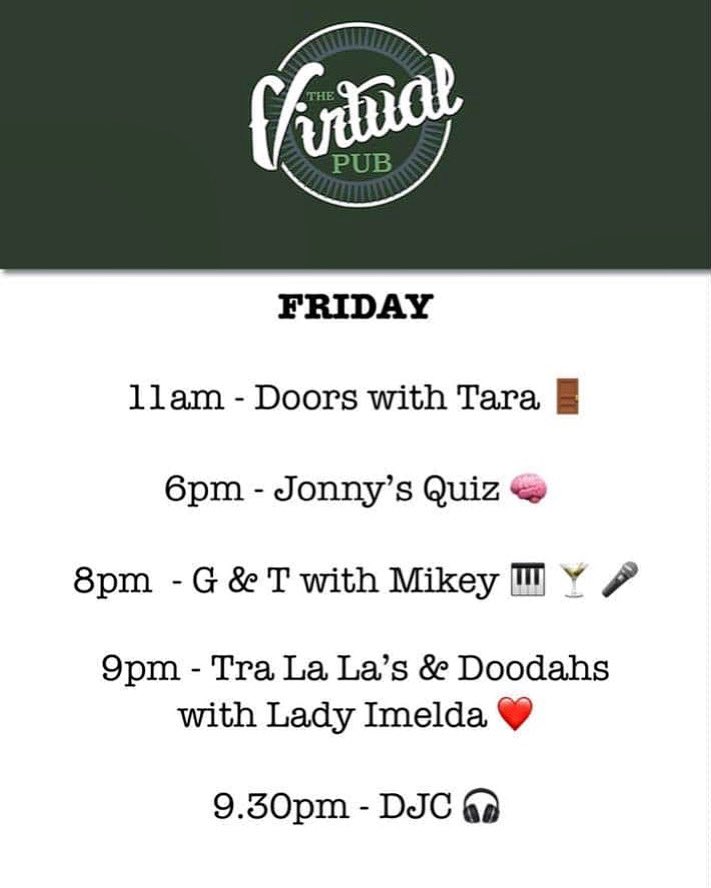 Get your factor 50 ready... Friday is scorching @the_virtual_pub join us on our Facebook page thevirtual.pub #hopeinnmeltonmowbray #facebooklive #quiz #bedtimestory #livemusic #musicaltheatre #dragshow #live #fridayfeeling #joinus #peace #love #immunity #ourcommunity