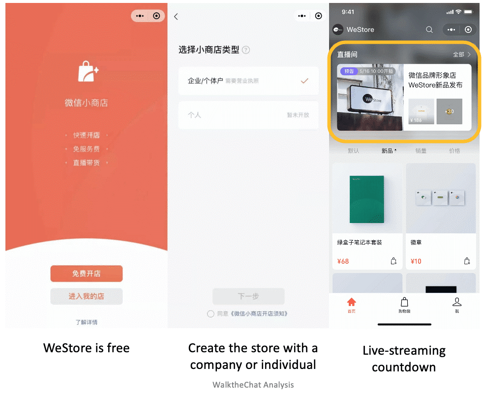 WalktheChat's tweet photo. Two news in the Chinese digital world:
- WeChat Channel Daily Active Users reaches 200 million, Top tabs are updated into Follow, Friends, and Trendy, with the Friends tab as the default tab and added bullet comment feature.
- WeChat to launch a native Mini Shop plugin. https://t.co/yScYltVwMz