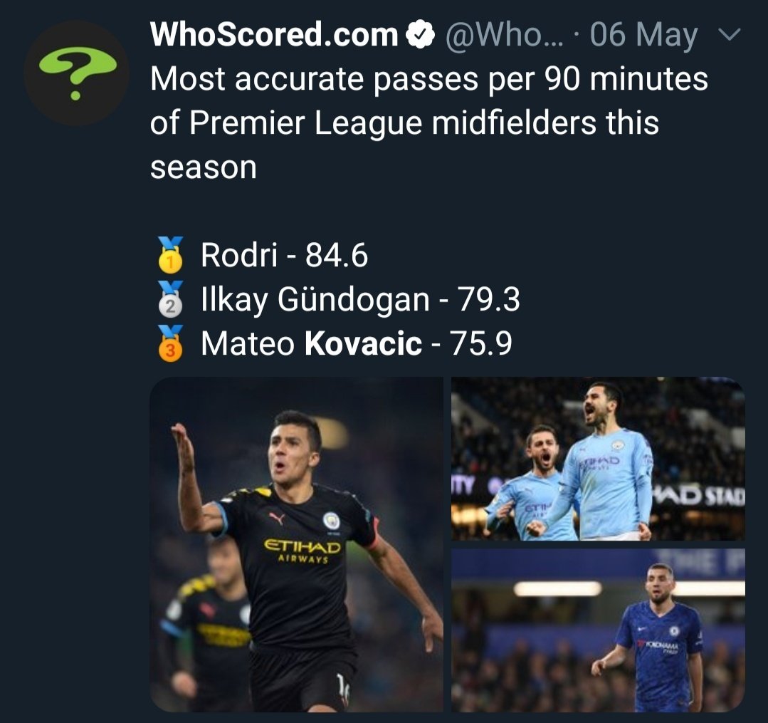 Kovacic's attacking contribution in PL this season:Dribbling:• Successful dribbles - 1st (Most by any Chelsea midf) | 3rd in PL (3rd most by any PL midf)• Succ. dribble /90 - 1st | 3rd in PL• Succ. dribble % - 1st• No. of players dribbled past - 1st | 3rd in PL
