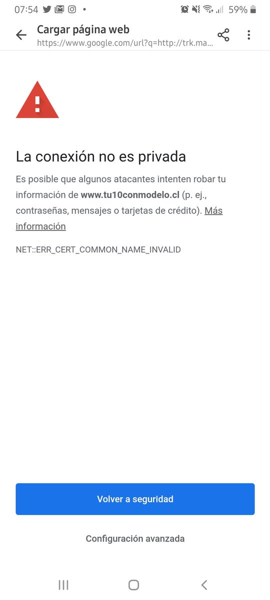 Gisel_Sf's tweet photo. @AFPModelocl porque me arroja un mensaje que la página no es segura??? Donde  puedo ingresar hacer el tramite??? Sigue pidiendo foto de carnet... https://t.co/V2ZVDXPnBE