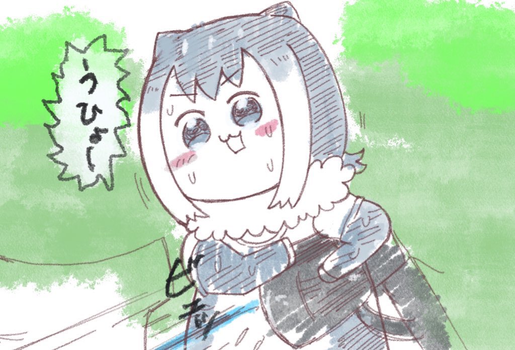 #今月描いた絵を晒そう まぁ、コツメカワウソちゃんだよね 