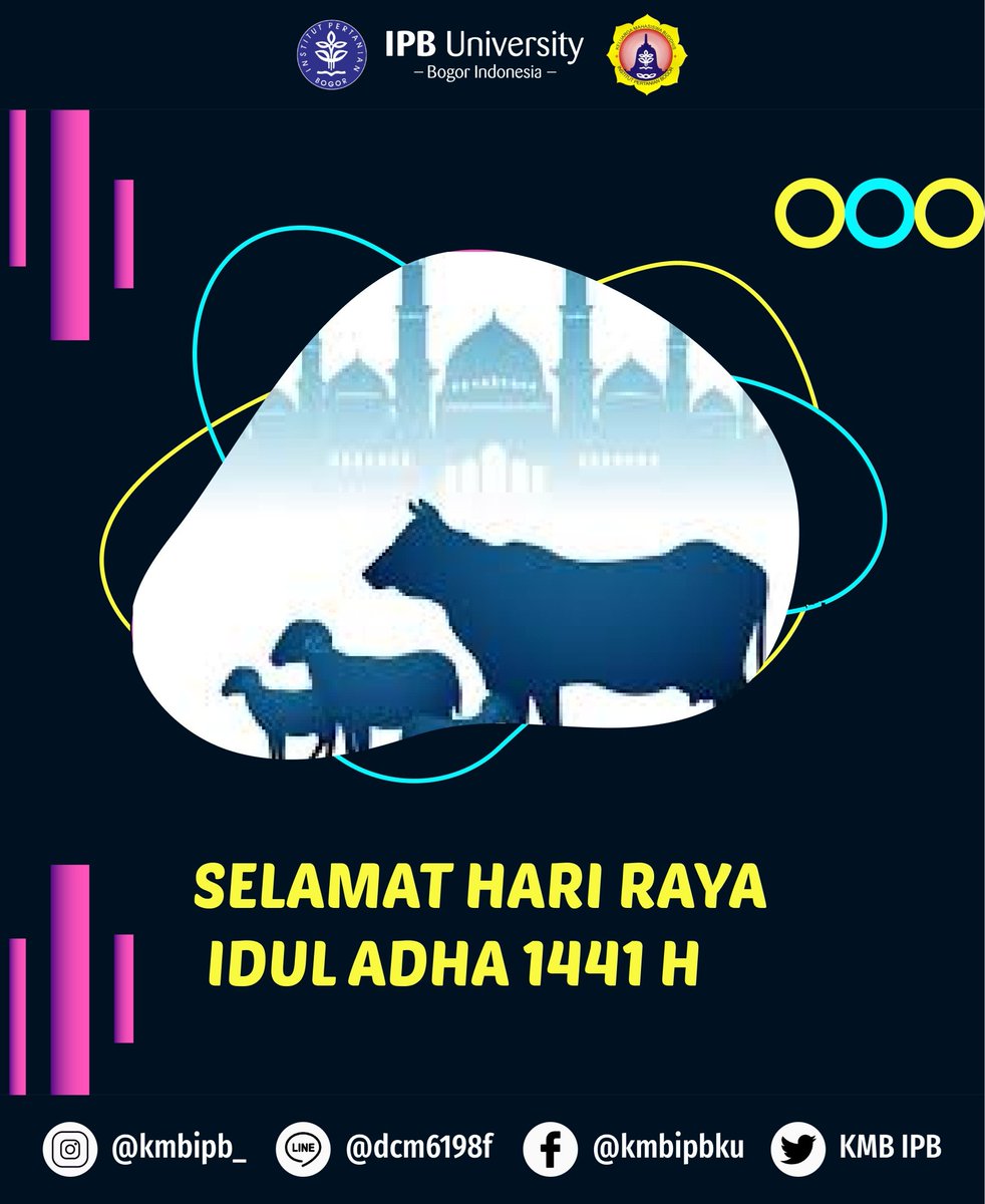 KMBIPB's tweet photo. [SELAMAT HARI RAYA IDUL ADHA 1441 H]

KMB IPB mengucapkan selamat Hari Raya Idul Adha 1441 H

Semoga segala kebaikan pada hari raya idul adha ini dapat berbuah menjadi hal baik dan orang lain dapat memetik manfaatnya pula

------------------------⠀
Divisi Humas KMB IPB https://t.co/ODhzafq5QR