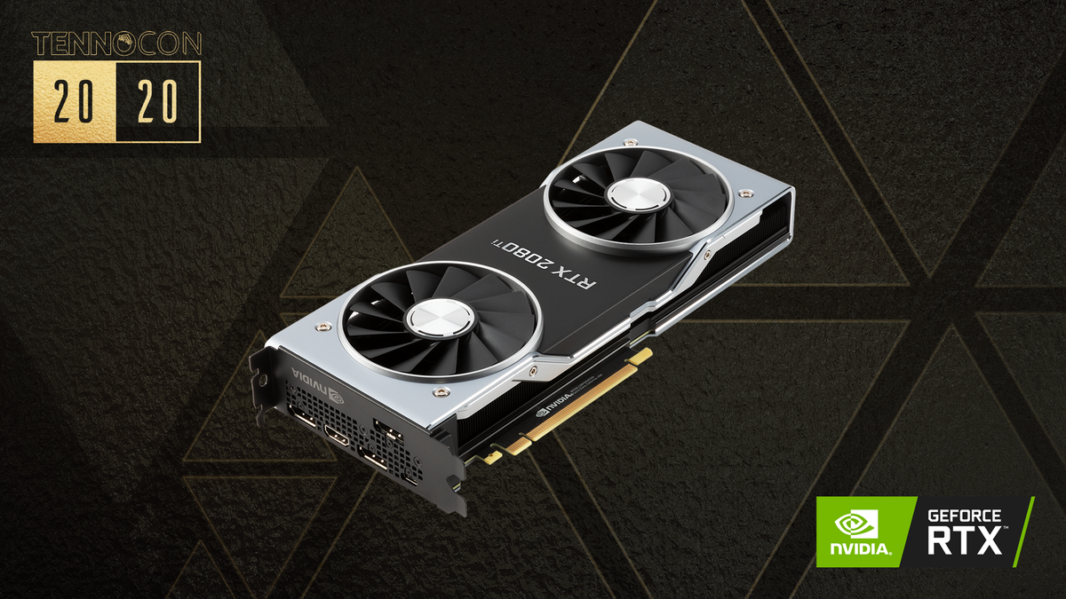 PlayWarframe's tweet photo. Who wants a new graphics card? 👋

Thanks to @NVidia for this amazing prize for TennoCon! https://t.co/cefATnbKkG