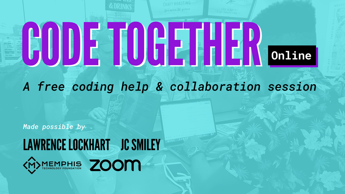 codeconnector_'s tweet photo. Want more Code Connector in your life?  Come hang out with us this Saturday to virtually network with other developers and chat about tech, life, etc. Register for joining info: https://t.co/Et5Ke7iP4C  

#community #career #tech #code #programming #software #developer #meetup https://t.co/4KKocYpmmt