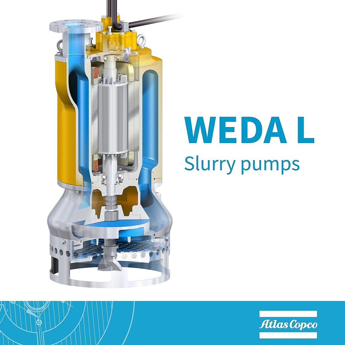 AtlasCopcoGroup's tweet photo. The WEDA L pumps can handle water density up to 1700kg/m3, and depending on model, solids up to 60mm diameter. Discover more  https://t.co/JYItszEY46 #ShowTheEnergy #AtlasCopco #PowerAndFlow #pumps https://t.co/se5rGAfKvs