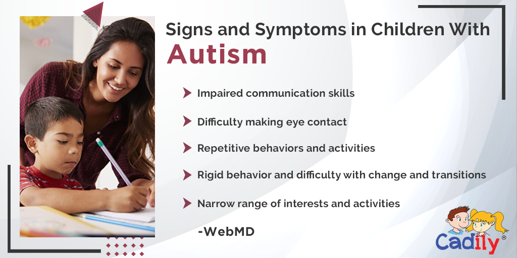 Autism is important to identify if your child has #Autism but it often goes unnoticed. 
Subtle differences related to autism may be present before a child's first birthday and typically show up before 24 months.
Early signs and symptoms of children with autism. 
#Cadily #health