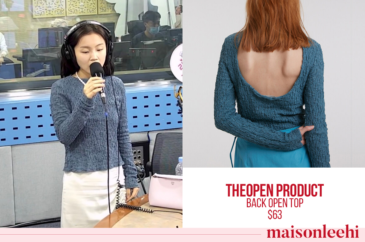maisonleehi's tweet photo. 200728 Lee Hi (@leehi_hi) @ SBS Power FM Park So Hyun's Love Game: 

#THEOPENPRODUCT Back Open Top
#SLOWMOVE Side Shirring Skirt
#MCM Sarah Crossbody Bag (from @leehayibarcn's 2017 birthday support)

#LEEHI #이하이 #MAISONLEEHI https://t.co/57psATtTn5