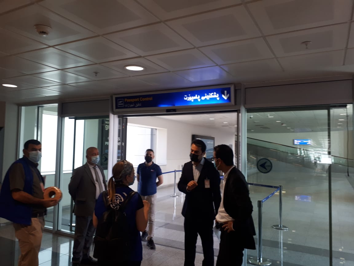 IOMIraq's tweet photo. As part of preparations to reopen the Erbil International Airport for commercial flights, IOM Iraq has provided technical assistance to the Kurdistan Regional Government Ministry of Health. https://t.co/aqBqNF87s7