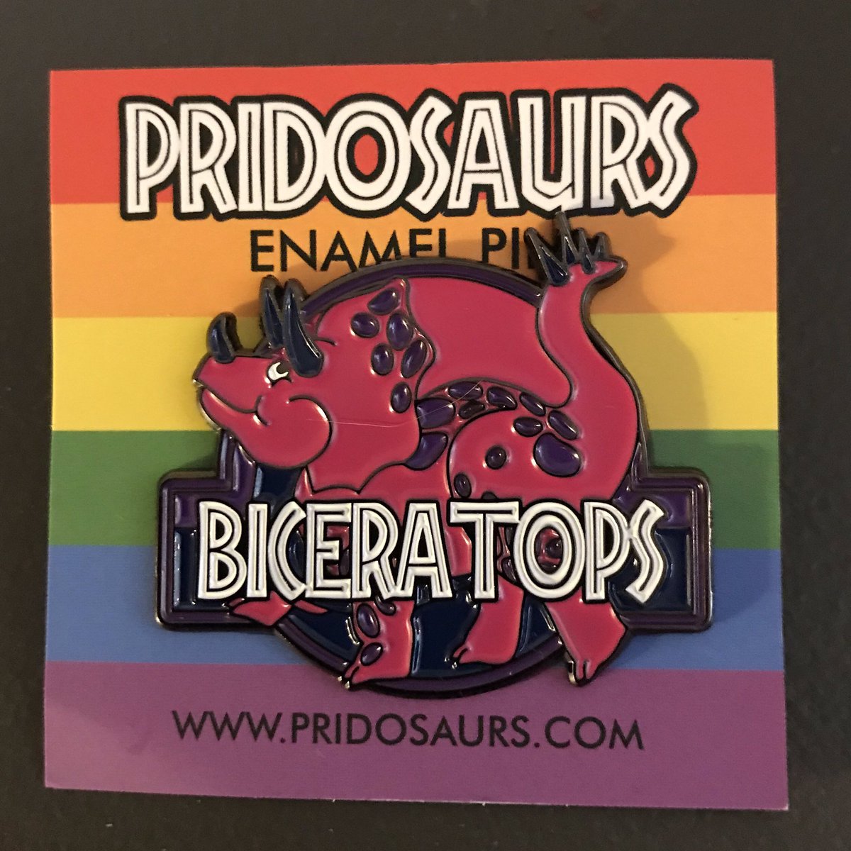 spikewarden1's tweet photo. I got my #Pridosaurs #Biceratops pin in the mail yesterday! Woohoo! π₯³ https://t.co/kLbR0Jk2vB
