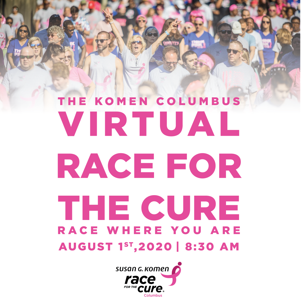 KomenColumbus's tweet photo. The Virtual Race For The Cure is just 24 hours away - but there is still time to join us!
Register today and take part in this one of a kind event and help save lives at the same time!
Register >> https://t.co/iK1UHPq9ib
#CbusRFTC https://t.co/IRYgrqO4gl