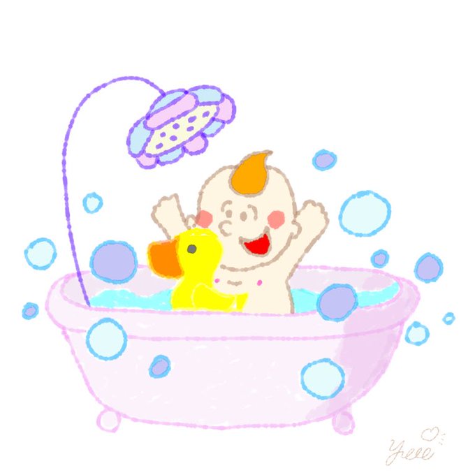 バスタイムのtwitterイラスト検索結果 古い順