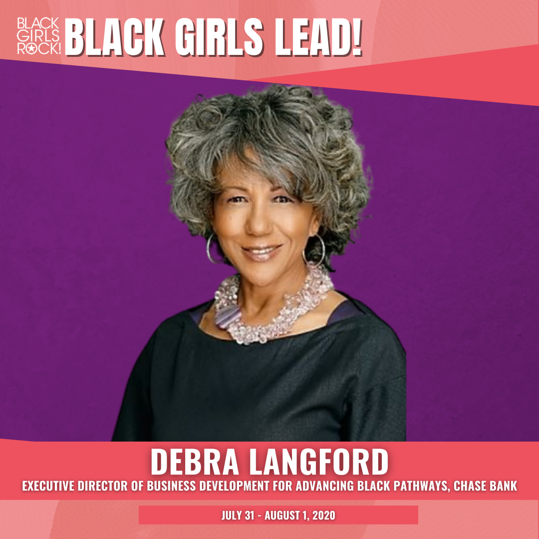 BLACKGIRLSROCK's tweet photo. #BGL2020✨ Speaker Spotlight✨
Debra Langford is the ED of Business Development for Advancing Black Pathways at Chase Bank. We are looking forward to Debra's tools & tips on how to level up in corporate America!
BLACK GIRLS LEAD! 2020 sponsored by @emergebeautiful https://t.co/6pgSWbIBBk