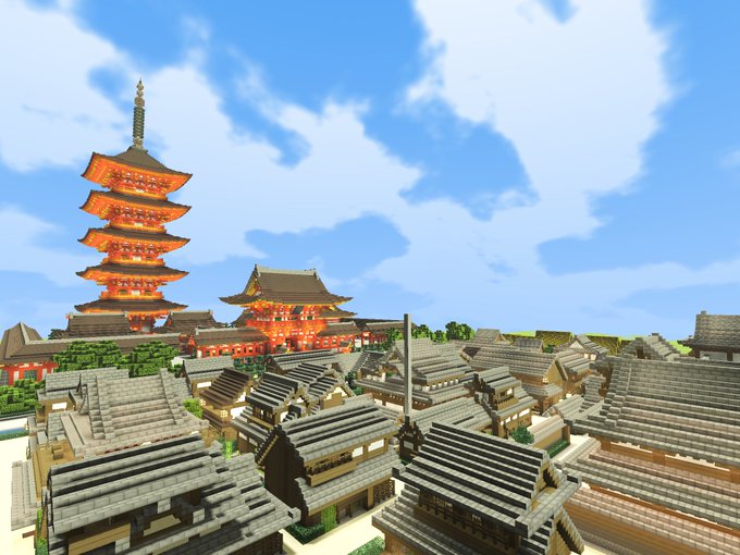 宝条みちる Minecraftさん がハッシュタグ 和風建築 をつけたツイート一覧 1 Whotwi グラフィカルtwitter分析
