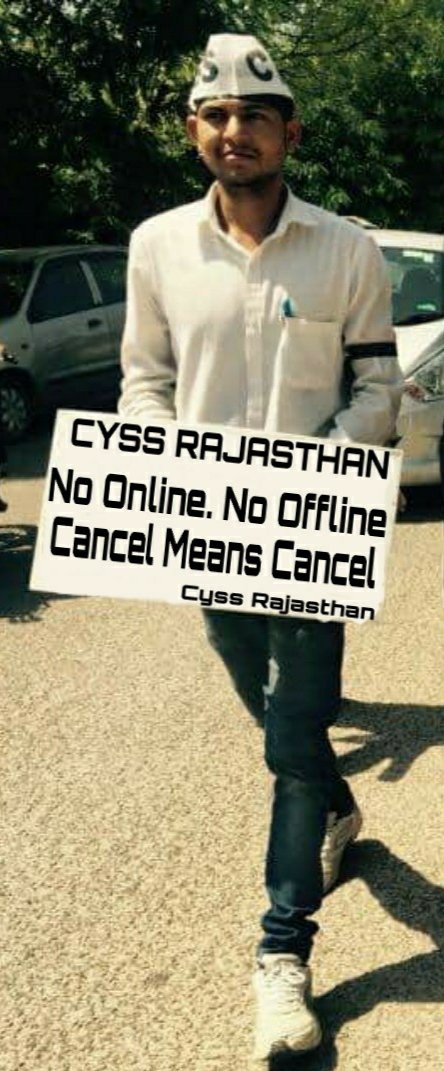 VishvenderAap's tweet photo. "No Online,No Offline
Cancel means Cancel"
Students on Hunger strike from Rajasthan University Jaipur Rajasthan
#CYSSAgainstExamsInCovid
#NoExamsInCovid
#RejectUGCGuidelines https://t.co/TI3c3IPhsX