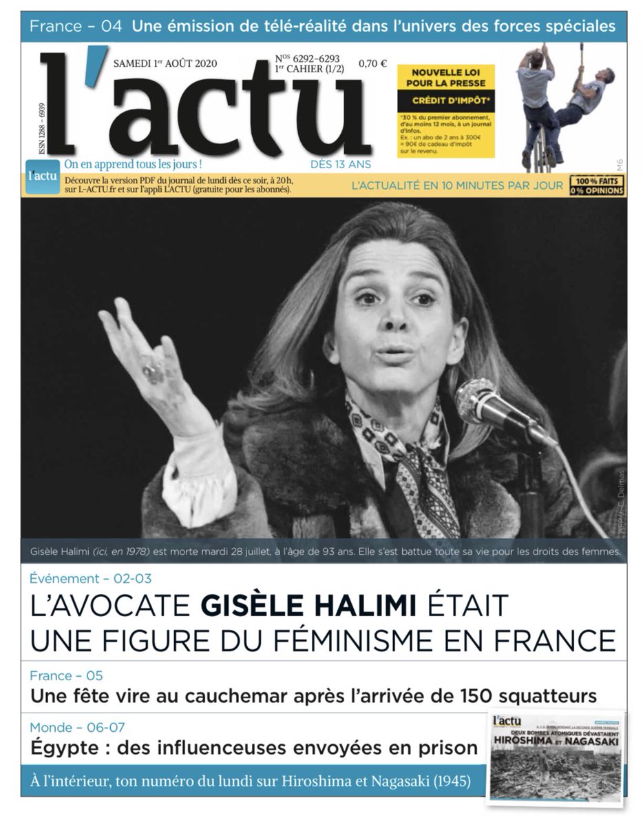 Le Petit Quotidien, Mon Quotidien, L'ACTU tweet media