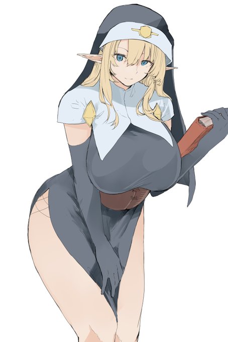 清楚なエルフのお姉さんを描いています 