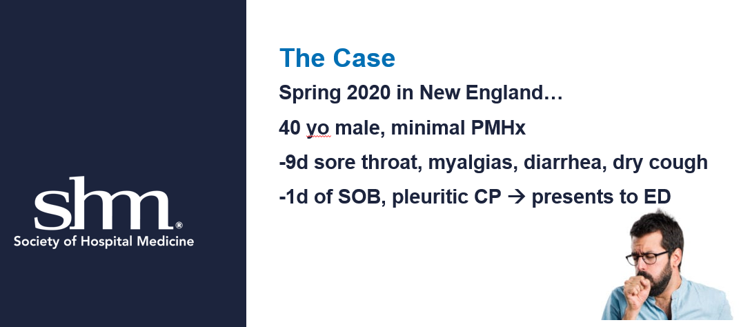 3/ Dr. Heyne  @medpocus  @MGHMedicine presented a case of dry cough/hypotension in a 40 y.o. Dr. Salame  @jerrysalame79 provided faculty discussion.COVID Cardiac involvement ~ 20% POCUS a ‘must’ in Covid+ patients, if: EKG changes High/rising trops Hypotension