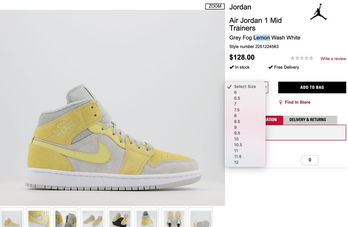 jordan 1 mid lemon