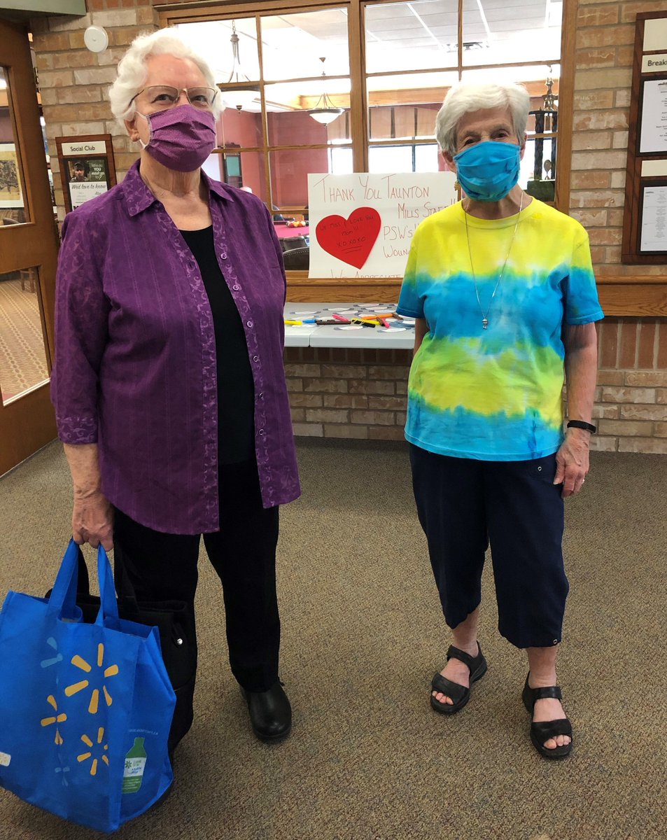 Taunton_Mills's tweet image. Wednesday was Tie Dye Day throughout the Village. Thank you to Emily's daughter Brooklyn for making some amazing shirts for the Retirement Team! #ThemeDaysAreFun #maskupCanada #TauntonStrong