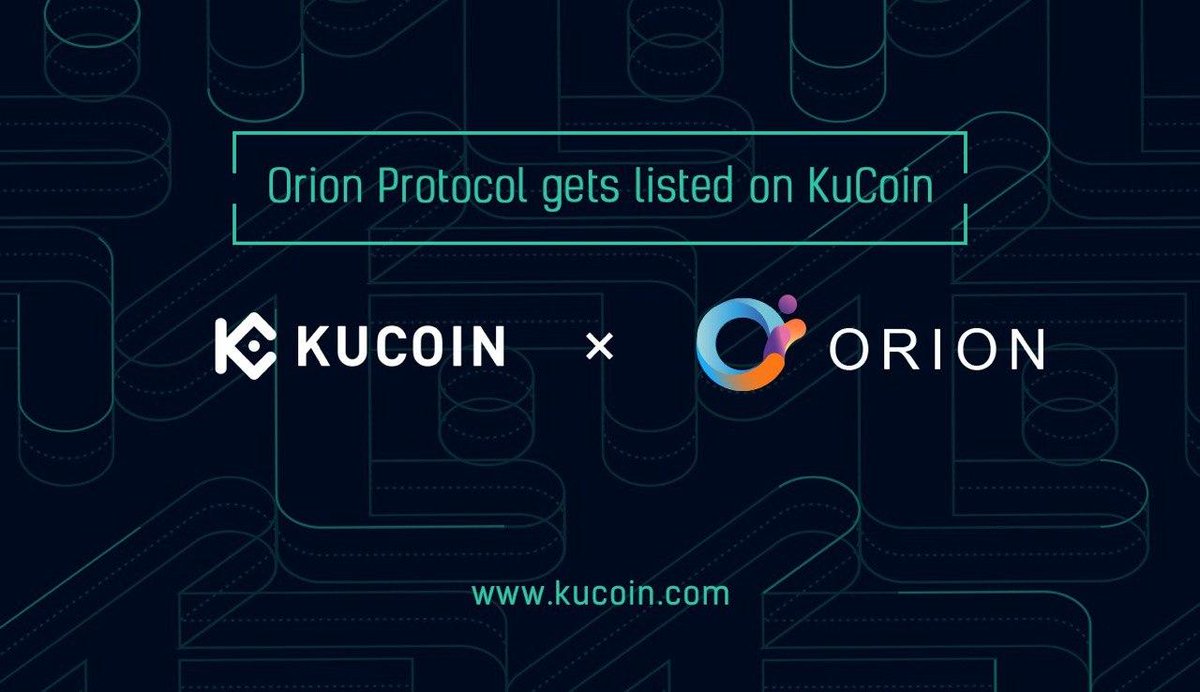 tehMoonwalkeR's tweet photo. Orion $ORN was recently listed on #KuCoin. 

With the help of Orion, KuCoin will be bringing centralized liquidity to the #DeFi community.

Follow @kucoincom @tehMoonwalkeR &amp; @orion_protocol + retweet

I will select one to receive $50 in $ORN.

More info: https://t.co/RneLz5ivxV https://t.co/rFAHll5AER