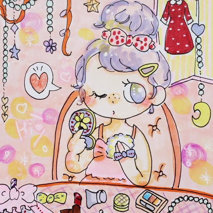 まおさんとの企画絵の女の子が一番お気に入り?❤️#新しいプロフィール画像 