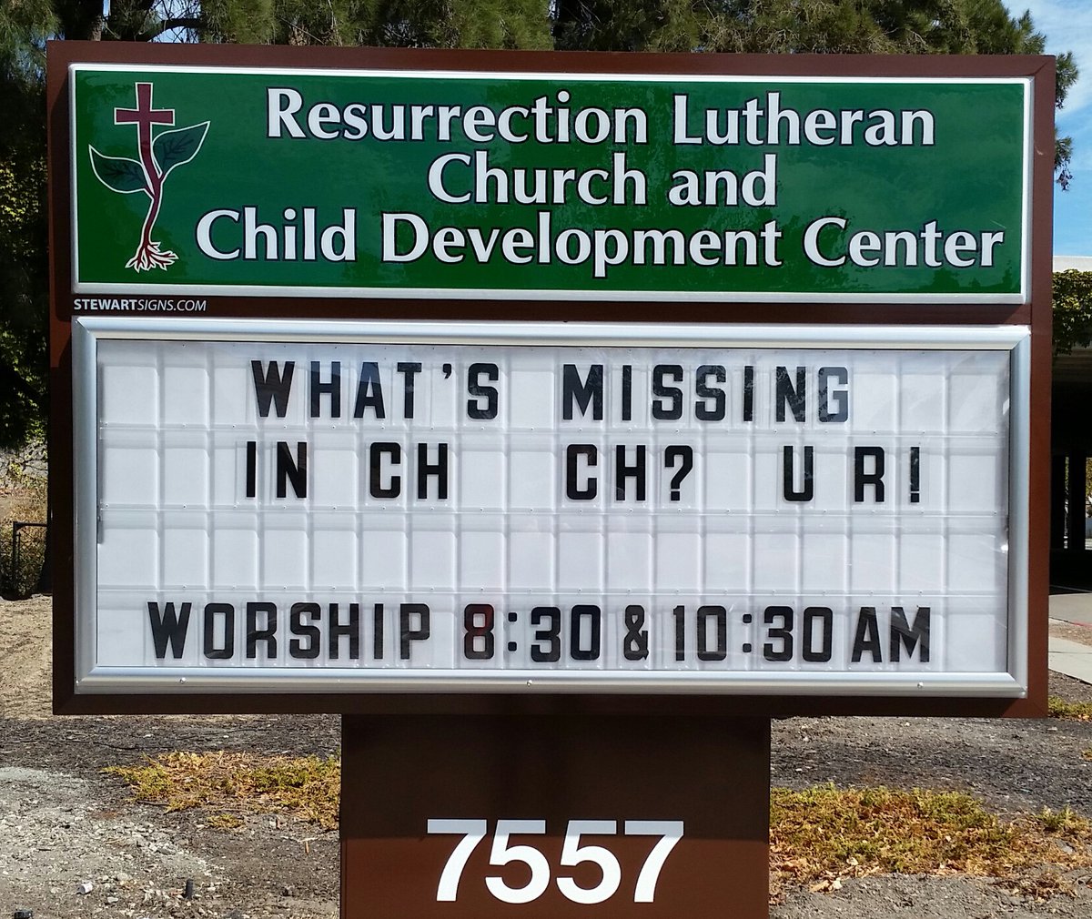stewartsigns's tweet photo. Everyone loves a funny sign! Use humor as a clever way to your sign noticed. #funnychurchsigns #funny #clever #laughs #humor #lettersigns #signage #churchsign https://t.co/xxDo3iDTqj