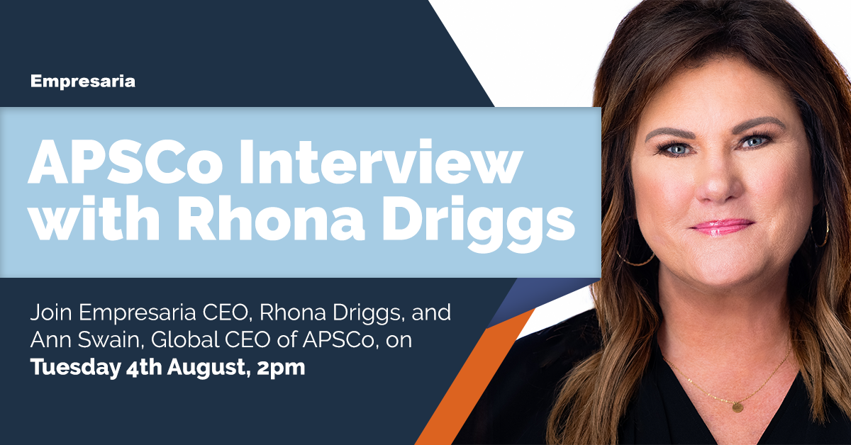 2pm 4th August - Ann Swain interviews Rhona Driggs, CEO, Empresaria. Register here: bit.ly/3fej9Ji 

Rhona Driggs will be sharing her valuable insights drawn from three decades in the recruitment sector, including views on leadership, strategy and plans for the future.