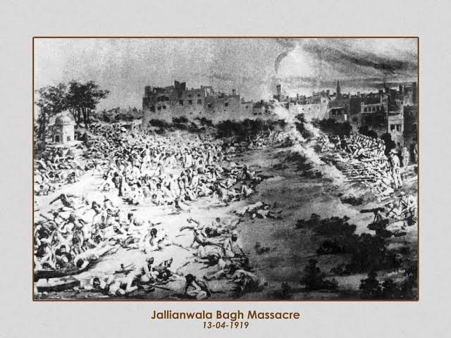 7/n The same day marked the day of Baisakhi, one of the biggest festival in Punjab.Suddenly with no warning to the crowd, Gen. Reginald Dyer ordered his troops to open fire at the peaceful gathering and the main exit was blocked. 100s attained Veergati while 1000s injured.