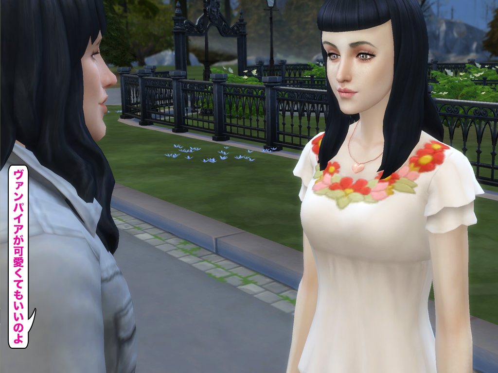 sims_mocha's tweet photo. 可愛いヴァンパイア &amp; ウェルカムトゥ"立派な前歯の持ち主"
#TheSims4 #シムズ4 #TheSims4Vampire
リリス嬢が可愛くて今更ながら驚いた😮(2人ともCAS 整形なし)
Thank you for the CC creators❣️ https://t.co/K7kydXSmwy