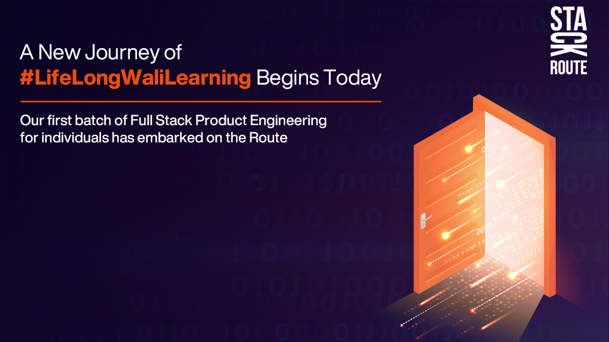 Stack_Route's tweet photo. Today, we have opened our doors to your tomorrow. As the new batch at StackRoute starts their #LifeLongWaliLearning, we wish them the best of everything and are thrilled to welcome them with open arms and code sources!
#StackRoute #fullstack #fullstackdeveloper #virtuallearning https://t.co/5zVODZ43qC