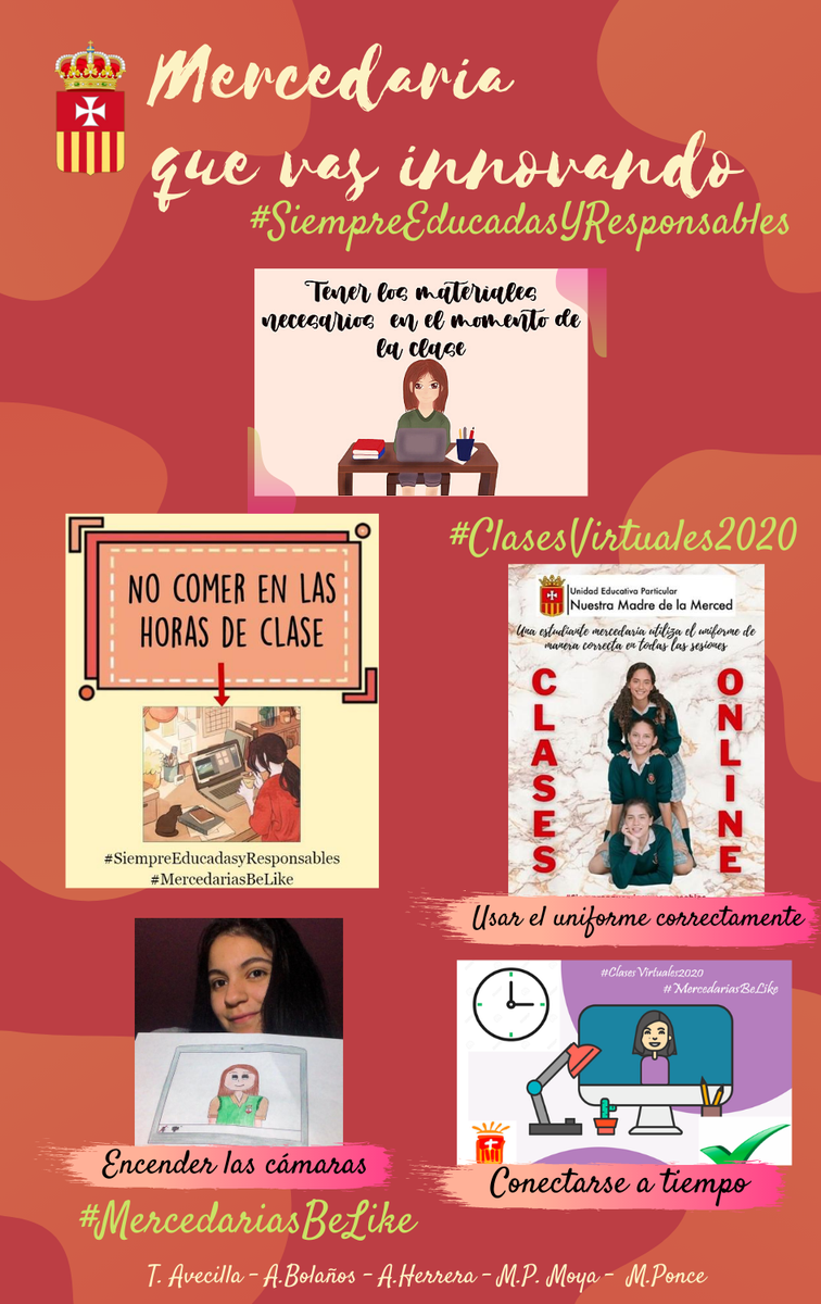 Michelle_PonceS's tweet photo. Mercedaria que vas innovando ✨
#SiempreConEducadasYResponsables #ClasesVirtuales2020 #MercedariasBeLike 

"El éxito es la suma de pequeños esfuerzos que se repiten cada día" 🧠 https://t.co/DJSNbGMEGS
