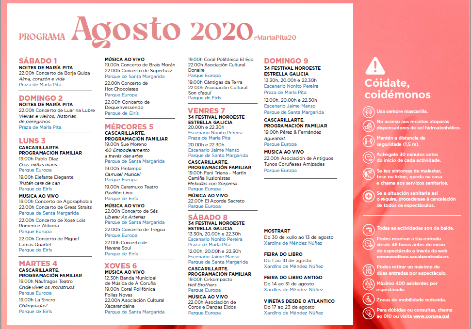 ConcelloCoruna's tweet photo. 👏Xa podes informarte de toda a programación festiva para estes días‼️ https://t.co/0qPGHu8zOG