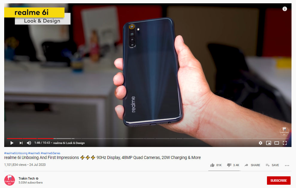 MadhavSheth1's tweet photo. Always working extra hard to deliver the #TechTrendsetter devices you guys desire! #realme6i was launched with this philosophy in mind - to provide #PowerfulPerformanceProDisplay & be one of the best mid-rangers in the market. https://t.co/jcIgYcn08b