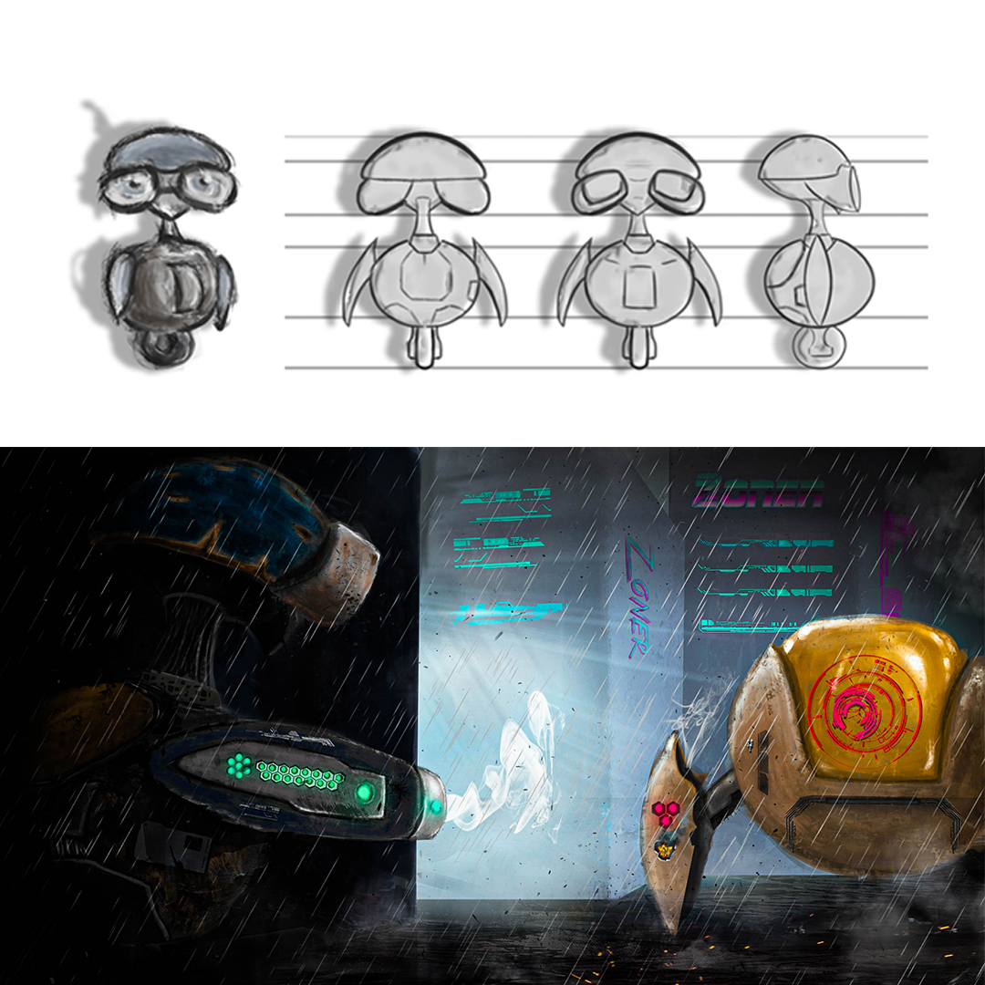 ZzonerGame's tweet photo. Hi again zzoners!

Now it´s time for showing you the turn around of the new character that we have chosen. Also, we have made an illustration of it.

We hope you enjoy it.

#characterdesign #doodle https://t.co/9HJIIg2XCN