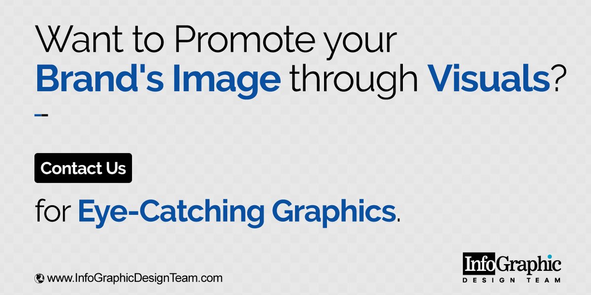 Add compelling images to your marketing materials to reach your viewers effectively and promote your brand. We can help you create a visual brand identity!

Request Quote-> bit.ly/2QxkL89

#BrandIdentity #VisualStorytelling #InfoGraphicDesignTeam
